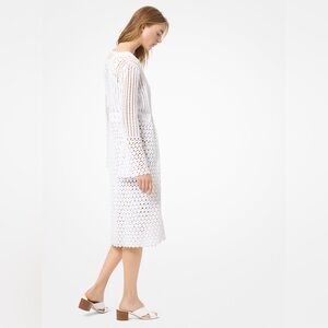 Michael Kors crochet open front cardigan